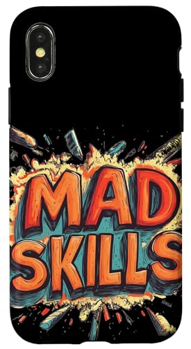 Cooles Mad Skills-Emblem Hülle für iPhone X/XS von Mad Skills Outfit