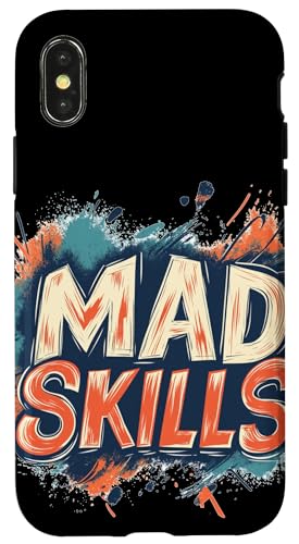 Cooles Mad Skills-Emblem Hülle für iPhone X/XS von Mad Skills Outfit