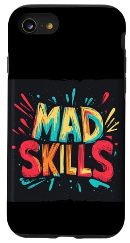 Mehrfarbiges Mad Skills Kostüm für Jungen und Mädchen Hülle für iPhone SE (2020) / 7 / 8 von Mad Skills Outfit
