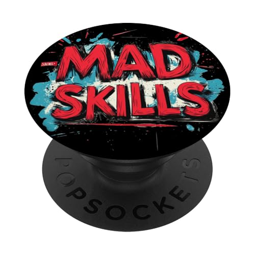 Pretty Mad Skills Emblem für Jungen und Mädchen PopSockets Klebender PopGrip Pretty Mad Skills Emblem für Jungen und Mädchen PopSockets Klebender PopGrip von Mad Skills Outfit