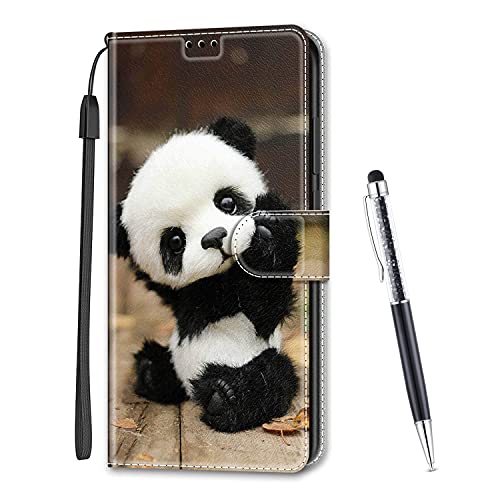 MadBee Kompatibel mit Google Pixel 9 Pro XL (6.8"), Leder Handyhülle Tasche Schutzhülle Brieftasche Klapphülle Ständer und Kartensteckplätze Hülle für Google 9 Pro XL (Panda) von MadBee