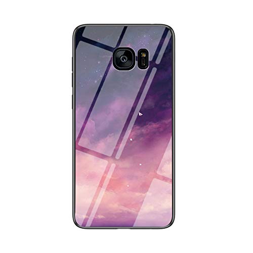 MadBee Kompatibel mit Huawei Mate 10 Pro Hülle [mit HD-Schutzfolie], Sternenklarer Himmel Weich Silikon Handyhülle TPU Bumper Handytasche Schutzhülle Protective Dünn Abdeckung (Lila) von MadBee
