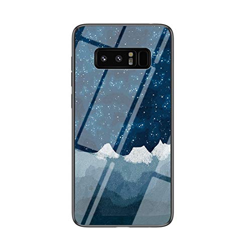 MadBee Kompatibel mit Samsung Galaxy Note 8 Hülle [mit HD-Schutzfolie], Sternenklarer Himmel Weich Silikon Handyhülle TPU Bumper Handytasche Schutzhülle Protective Dünn Abdeckung (Blauer) von MadBee
