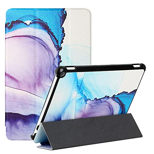 MadBee Tablet Hülle für All-New Amazon Fire HD 10/HD 10 Plus (11th, 2021), PU Leder Flip Case Cover Ultra Schlank Superleicht Ständer Schutzhülle mit Standfunktion [Auto Schlaf/Wach] (Blau) von MadBee