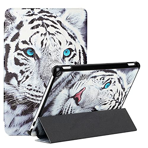 MadBee Tablet Hülle für All-New Amazon Fire HD 10/HD 10 Plus (11th, 2021), PU Leder Flip Case Cover Ultra Schlank Superleicht Ständer Schutzhülle mit Standfunktion [Auto Schlaf/Wach] (Tiger) von MadBee