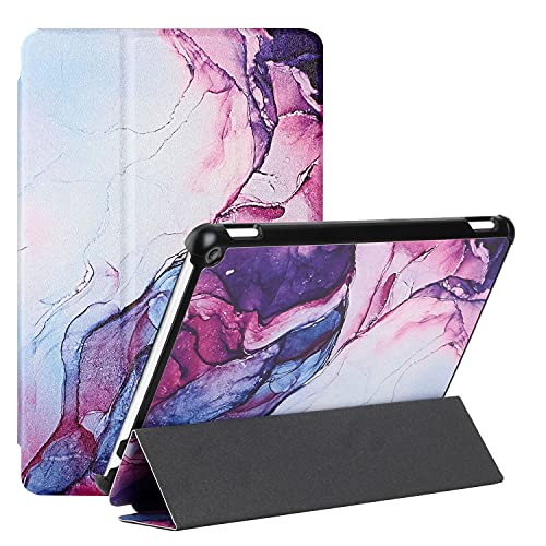 MadBee Tablet Hülle für All-New Amazon Fire HD 10/HD 10 Plus (11th, 2021), PU Leder Flip Case Cover Ultra Schlank Superleicht Ständer Schutzhülle mit Standfunktion [Auto Schlaf/Wach] (Violett) von MadBee