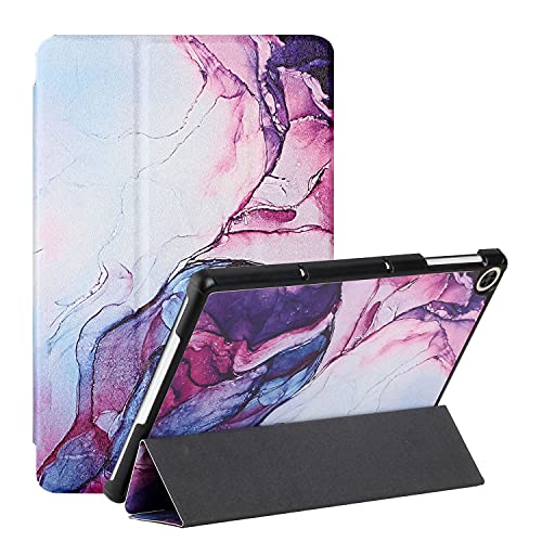 MadBee Tablet Hülle für Huawei MatePad T10/T10S (9.7 Inch, 2020), PU Leder Flip Case Cover Ultra Schlank Superleicht Ständer Schutzhülle mit Standfunktion [Nein Auto Schlaf/Wach] (Violett) von MadBee