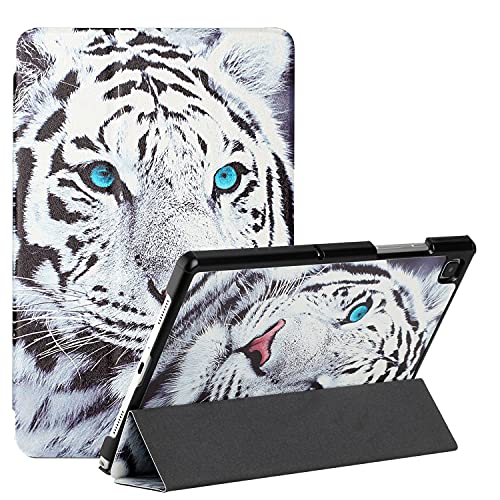 MadBee Tablet Hülle für Samsung Galaxy Tab A7 10.4 (2020 Release)/T500/T505, PU Leder Flip Case Cover Ultra Schlank Superleicht Ständer Schutzhülle mit Standfunktion [Auto Schlaf/Wach] (Tiger) von MadBee