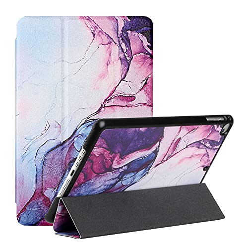 MadBee Tablet Hülle für iPad Mini 5/iPad Mini 4 (5th/4th Gen, 2019/2015), PU Leder Flip Case Cover Ultra Schlank Superleicht Ständer Schutzhülle mit Standfunktion [Auto Schlaf/Wach] (Violett) von MadBee