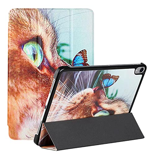 MadBee Tablet Hülle für iPad Mini 6 (8.3 Inch, 6th Gen, 2021), PU Leder Flip Case Cover Ultra Schlank Superleicht Ständer Schutzhülle mit Standfunktion [Auto Schlaf/Wach] (Katze) von MadBee