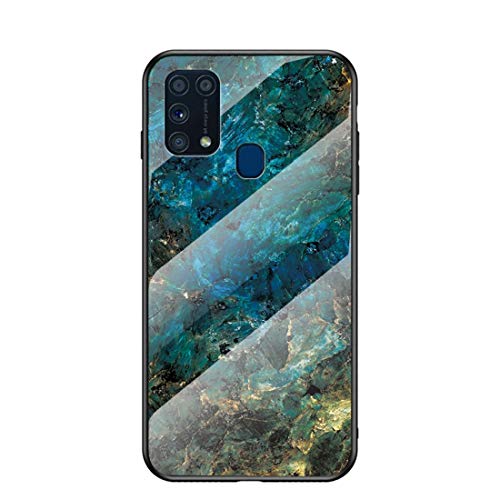 MadBee für Samsung Galaxy M31 Hülle [mit HD-Schutzfolie], Marmor Weich Silikon Handyhülle TPU Bumper Handytasche Flexible Schutzhülle Kratzfest Protective Gummi Dünn Abdeckung (Marmor 3) von MadBee