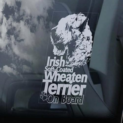 Madcolitote Irish Soft Car Window Sticker Coated Wheaten Terrier on Board Dog Sign Decal Vinyl Die Cut Decals Funny Bumper Stickers Dog Pet Gift Madcolitote Irish Soft Car Window Sticker Coated Wheaten Terrier on Board Dog Sign Decal Vinyl Die Cut Decals Funny Bumper Stickers Dog Pet Gift von Madcolitote