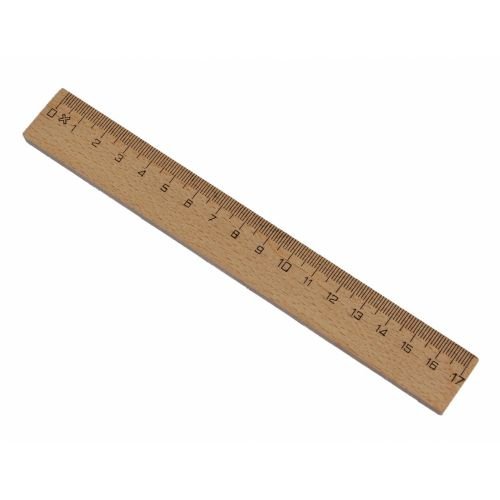 Holzlineal 17cm von Made in Germany