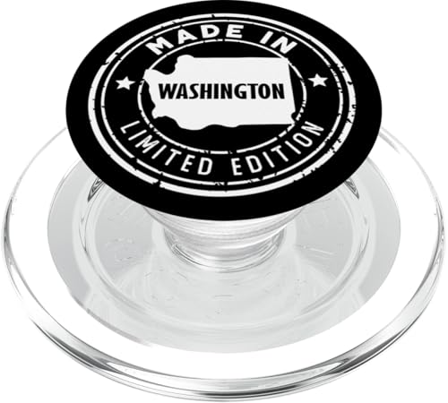 US Pride in limitierter Auflage, hergestellt im US-Bundesstaat Washington PopSockets PopGrip für MagSafe von Made in US Proud American States Badge