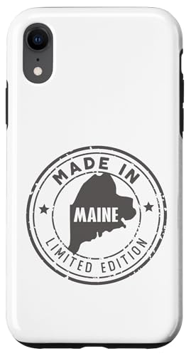 US Pride in limitierter Auflage, hergestellt in Maine State Hülle für iPhone XR von Made in US Proud American States Badge