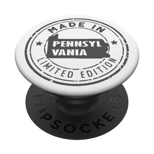 US Pride in limitierter Auflage, im Vintage-Look, hergestellt in Pennsylvania State PopSockets Klebender PopGrip US Pride in limitierter Auflage, im Vintage-Look, hergestellt in Pennsylvania State PopSockets Klebender PopGrip von Made in US Proud American States Badge