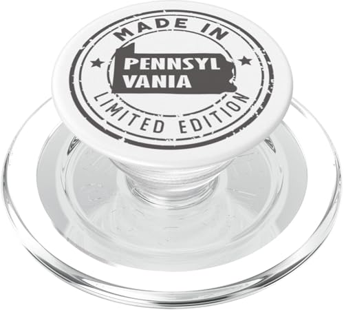 US Pride in limitierter Auflage, im Vintage-Look, hergestellt in Pennsylvania State PopSockets PopGrip für MagSafe US Pride in limitierter Auflage, im Vintage-Look, hergestellt in Pennsylvania State PopSockets PopGrip für MagSafe von Made in US Proud American States Badge