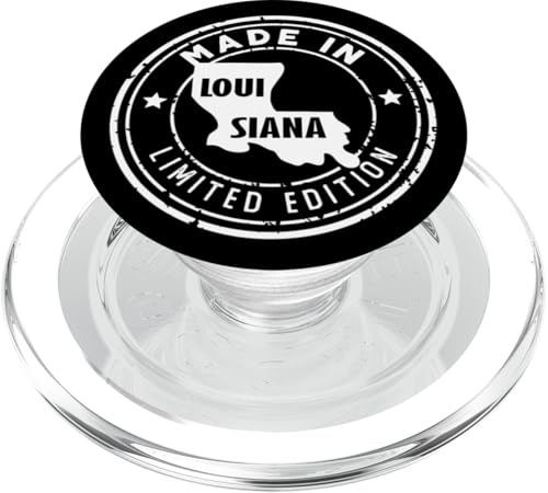 US Pride in limitierter Auflage, im Vintage-Stil, hergestellt im Bundesstaat Louisiana PopSockets PopGrip für MagSafe US Pride in limitierter Auflage, im Vintage-Stil, hergestellt im Bundesstaat Louisiana PopSockets PopGrip für MagSafe von Made in US Proud American States Badge