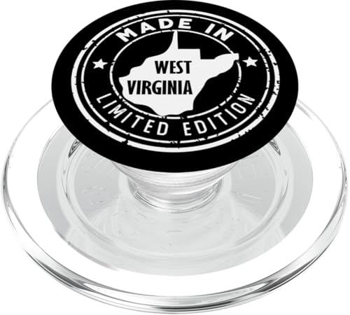 US Pride in limitierter Auflage, im Vintage-Stil, hergestellt im Bundesstaat West Virginia PopSockets PopGrip für MagSafe US Pride in limitierter Auflage, im Vintage-Stil, hergestellt im Bundesstaat West Virginia PopSockets PopGrip für MagSafe von Made in US Proud American States Badge