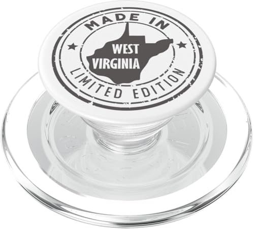 US Pride in limitierter Auflage, im Vintage-Stil, hergestellt im Bundesstaat West Virginia PopSockets PopGrip für MagSafe US Pride in limitierter Auflage, im Vintage-Stil, hergestellt im Bundesstaat West Virginia PopSockets PopGrip für MagSafe von Made in US Proud American States Badge
