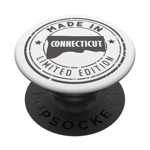 US Pride in limitierter Auflage, im Vintage-Stil, hergestellt in Connecticut State PopSockets Klebender PopGrip US Pride in limitierter Auflage, im Vintage-Stil, hergestellt in Connecticut State PopSockets Klebender PopGrip von Made in US Proud American States Badge
