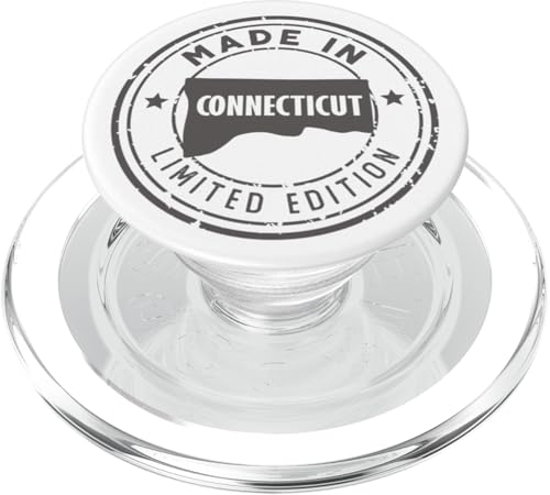 US Pride in limitierter Auflage, im Vintage-Stil, hergestellt in Connecticut State PopSockets PopGrip für MagSafe US Pride in limitierter Auflage, im Vintage-Stil, hergestellt in Connecticut State PopSockets PopGrip für MagSafe von Made in US Proud American States Badge
