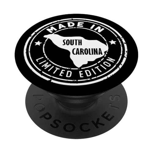 Vintage, hergestellt im Bundesstaat South Carolina, limitierte Auflage, USA PopSockets Klebender PopGrip Vintage, hergestellt im Bundesstaat South Carolina, limitierte Auflage, USA PopSockets Klebender PopGrip von Made in US Proud American States Badge