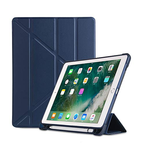 MadeRy Hülle für iPad Mini 5 (2019) / iPad Mini 4 / Mini 3 / Mini 2 / Mini 7.9 inch, Ultra Slim Leichter Smart Case mit Bleistift Halter, Auto Schlaf/Aufwachfunktion, Dunkelblau von MadeRy