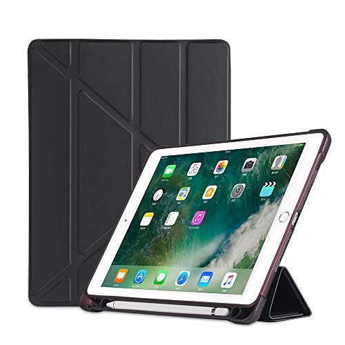 MadeRy Hülle für iPad Mini 5 (2019) / iPad Mini 4 / Mini 3 / Mini 2 / Mini 7.9 inch, Ultra Slim Leichter Smart Case mit Bleistift Halter, Auto Schlaf/Aufwachfunktion, Schwarz von MadeRy