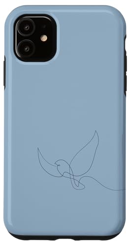Aesthetic Fine Line Art Feminin Bird Hülle für iPhone 11 Aesthetic Fine Line Art Feminin Bird Hülle für iPhone 11 von Madeiradesigns