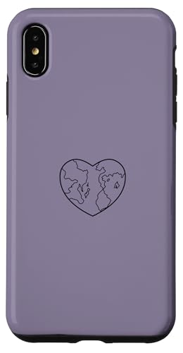 Aesthetic Heart Earth World Peace Love Hülle für iPhone XS Max von Madeiradesigns