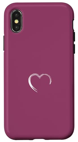 Aesthetic Heart Love Sweet Red Burgundy Hülle für iPhone X/XS Aesthetic Heart Love Sweet Red Burgundy Hülle für iPhone X/XS von Madeiradesigns