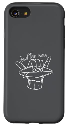 Surf the Wave Case Surfer Surf Ocean Hülle für iPhone SE (2020) / 7 / 8 von Madeiradesigns