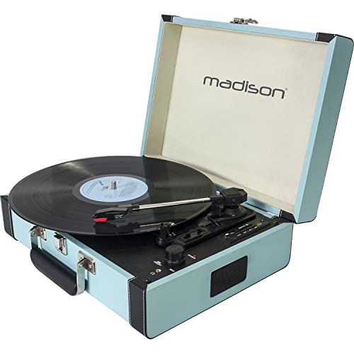 Madison 10-5550MA MAD-RETROCASE-BLU Turntable Madison 10-5550MA MAD-RETROCASE-BLU Turntable von Madison
