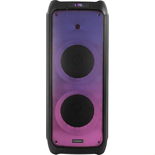 Madison - MAD-VEGAS120-2x10" 800W Lautsprecher mit Bluetooth, USB und MICRO-SD - Frontplatte beleuchtet mit 172LEDs - Schwarz Madison - MAD-VEGAS120-2x10" 800W Lautsprecher mit Bluetooth, USB und MICRO-SD - Frontplatte beleuchtet mit 172LEDs - Schwarz von Madison