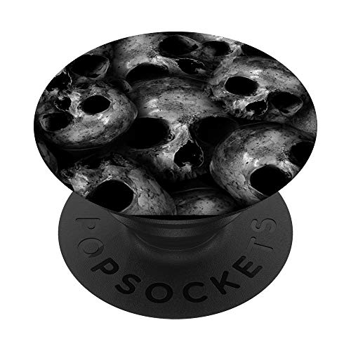 Totenkopf Skull Toten Kopf Death Head Schwarz Gothic PopSockets mit austauschbarem PopGrip von Mädchen & Jungs cooler Fingerhalter schön am Handy