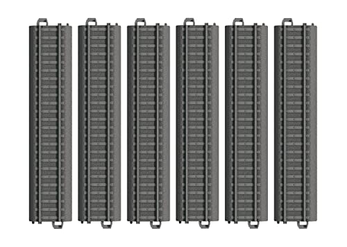 6 Kunststoffgleise gerade 180 mm "neue Geometrie" von Märklin