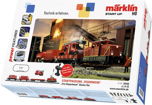 Märklin 29722 H0 Start-Set  Feuerwehr  der DB Notfalltechnik von Märklin