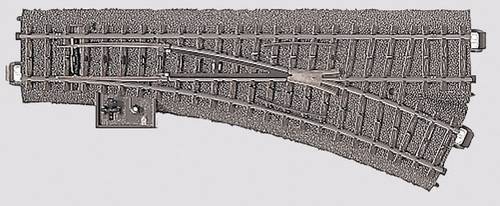 Märklin H0 C-Gleis (mit Bettung) 24612 Weiche, rechts 188.3mm von Märklin