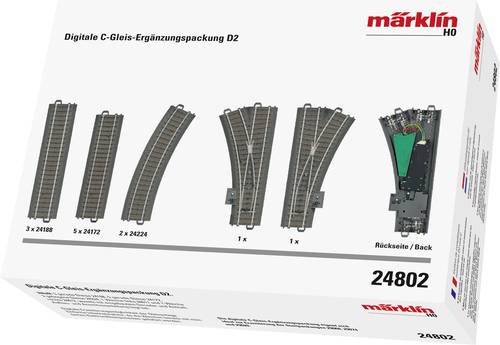 Märklin H0 C-Gleis (mit Bettung) 24802 Ergänzungs-Set Digital D2 von Märklin