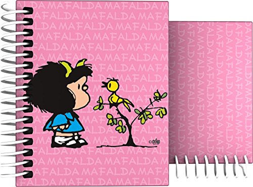 Grafoplás 16531949-cuaderno Hardcover A7, Design Mafalda Vögelchen, 100 Blatt kariert von Mafalda