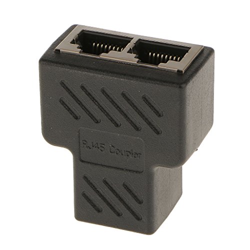 1 auf 2 Port LAN Ethernet Netzwerkstecker Splitter Adapter Stecker von MagiDeal