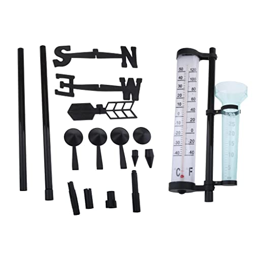 Garten Außenthermometer Regenmesser Windanzeige für Wetterstation, All, von MagiDeal