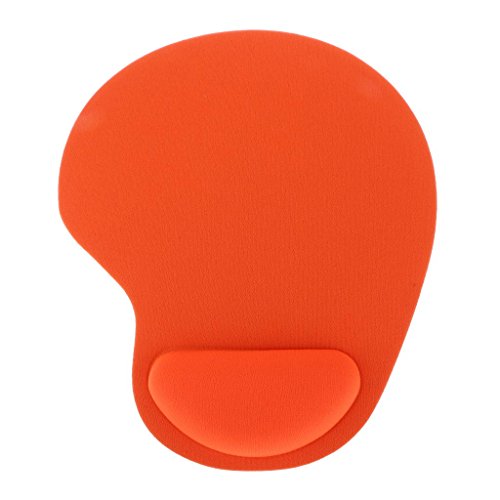 Generic Bequeme Weiche Gel Mauspad Mausmatte mit Handauflage - Orange von MagiDeal