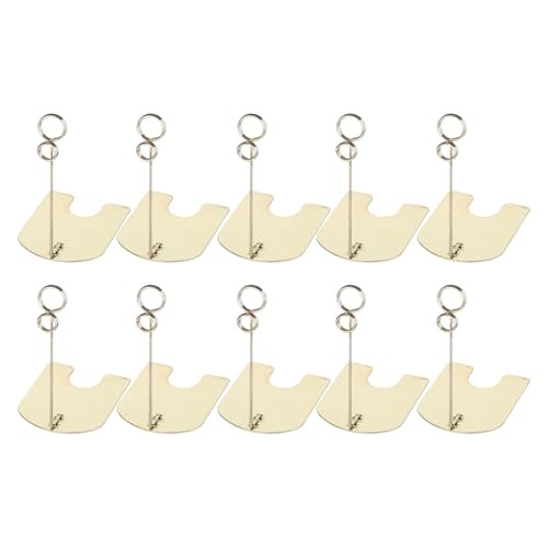 MagiDeal 10 Stück Tischkartenhalter Tischnummernhalter Bildnamen Menüklammern für Karten Lebensmittelschilder Jubiläums-Supermärkte Etiketten, Gold MagiDeal 10 Stück Tischkartenhalter Tischnummernhalter Bildnamen Menüklammern für Karten Lebensmittelschilder Jubiläums-Supermärkte Etiketten, Gold von MagiDeal