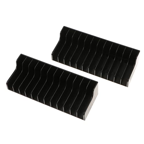 MagiDeal 2 Stücke Spiel Karte Halter Box für 24PCS CD Disks Zubehör von MagiDeal