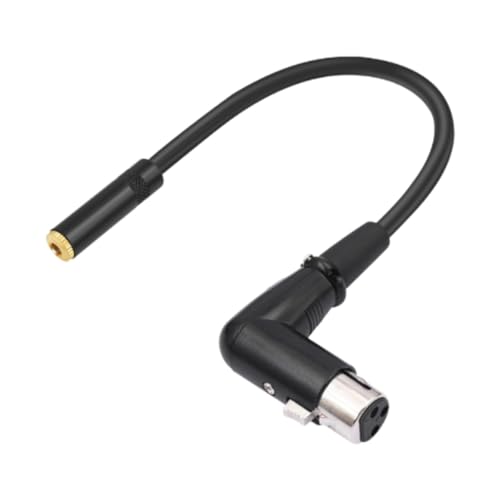 MagiDeal 90 -Grad -Winkel XLR auf 3,5 mm, 1/8 Zoll bis XLR - tragbar 1 Fuß (30 cm) Kompakt für Mixer -Mikrofone, 3.5 F to Xlr Female von MagiDeal