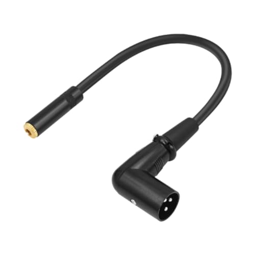 MagiDeal 90 -Grad -Winkel XLR auf 3,5 mm, 1/8 Zoll bis XLR - tragbar 1 Fuß (30 cm) Kompakt für Mixer -Mikrofone, 3.5 Trs An Xlr Männlich von MagiDeal
