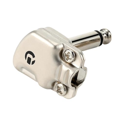 MagiDeal Gitarrenffekte Pedal -Stecker Pedalplatine -/4 "rechtwinkliger Instrumentmikrofonstecker Guitar Jack Stecker Stecker von MagiDeal