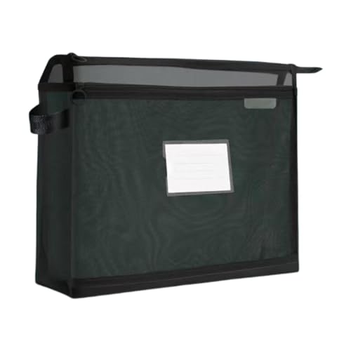 MagiDeal Mesh -Datei Ordner Quittung Papierhalter Multipurpose -Datei Organizer Mesh Reißverschlussbeutel für Verträge Rechnungsbüro Visitenkarte von MagiDeal